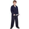 Alaiyaky Costume for Kids, Halloween Cosplay Jumpsuit Costume Coveralls for Boys with Knife Props (Blue - Kids, 8-10Y (120cm)) view 1