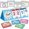 Torlam Learning Clock Flip Chart Colorful Analog & Digital Telling Time Teaching Clock for Kids, Math Manipulatives 1st 2nd Grade Homeschool Supplies Kindergarten Preschool Learning Activities Games view 1