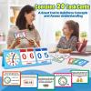 Torlam Learning Clock Flip Chart Colorful Analog & Digital Telling Time Teaching Clock for Kids, Math Manipulatives 1st 2nd Grade Homeschool Supplies Kindergarten Preschool Learning Activities Games view 3