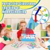 Torlam Learning Clock Flip Chart Colorful Analog & Digital Telling Time Teaching Clock for Kids, Math Manipulatives 1st 2nd Grade Homeschool Supplies Kindergarten Preschool Learning Activities Games view 4