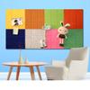 Felt Board Tiles Nine Palace Grid Felt Learning Board, Wall Decoration Display Board/Work Display/soundproofing Board view 2