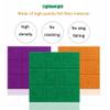 Felt Board Tiles Nine Palace Grid Felt Learning Board, Wall Decoration Display Board/Work Display/soundproofing Board view 3
