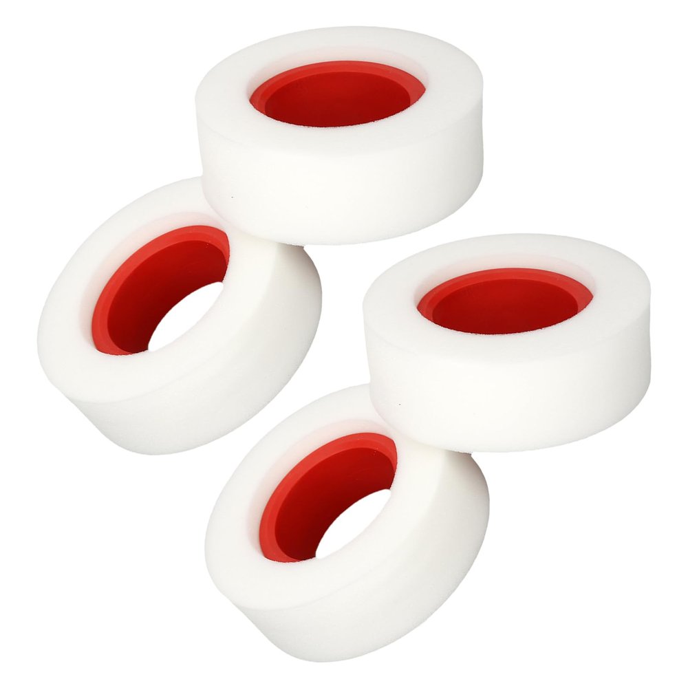 VGEBY 4PCS RC Crawler Tire Foam, Dual Stage 2.2 Inch RC Tire Foam Replacement for 1/10 1/8 Crawler (Red) 2.2 Tires