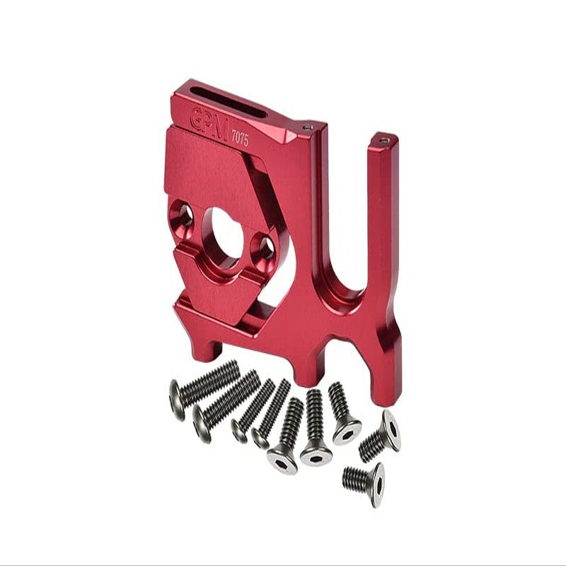 Aluminum 7075-T6 Sliding Motor Mount for Arrma 1:7 and 1:8 R/C Car and Truck Upgrade Parts - Red