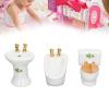 1:24 Dollhouse Miniature Bathroom Set, Ceramic Simulation Bathtub Toilet Sink, Miniature Furniture, Mini Ceramic Bathroom Furniture Set for Dollhouse Restroom Decoration (Grass Pattern) view 2