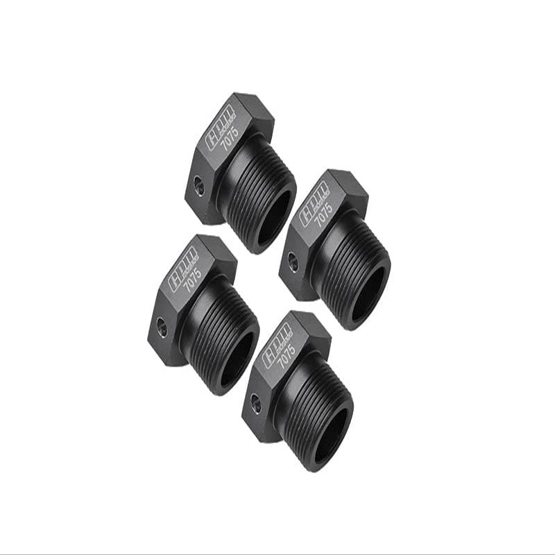 Aluminum 7075-T6 Wheel Hex for Arrma 1:5 4WD KRATON 8S BLX/Outcast 8S BLX/KRATON EXB/Outcast EXB Upgrades - Black