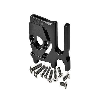 Aluminum 7075-T6 Sliding Motor Mount for Arrma 1:7 and 1:8 R/C Car and Truck Upgrade Parts - Black
