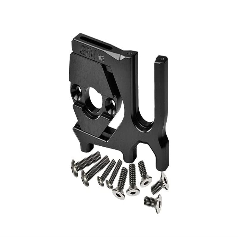 Aluminum 7075-T6 Sliding Motor Mount for Arrma 1:7 and 1:8 R/C Car and Truck Upgrade Parts - Black