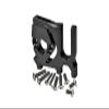 Aluminum 7075-T6 Sliding Motor Mount for Arrma 1:7 and 1:8 R/C Car and Truck Upgrade Parts - Black view 1