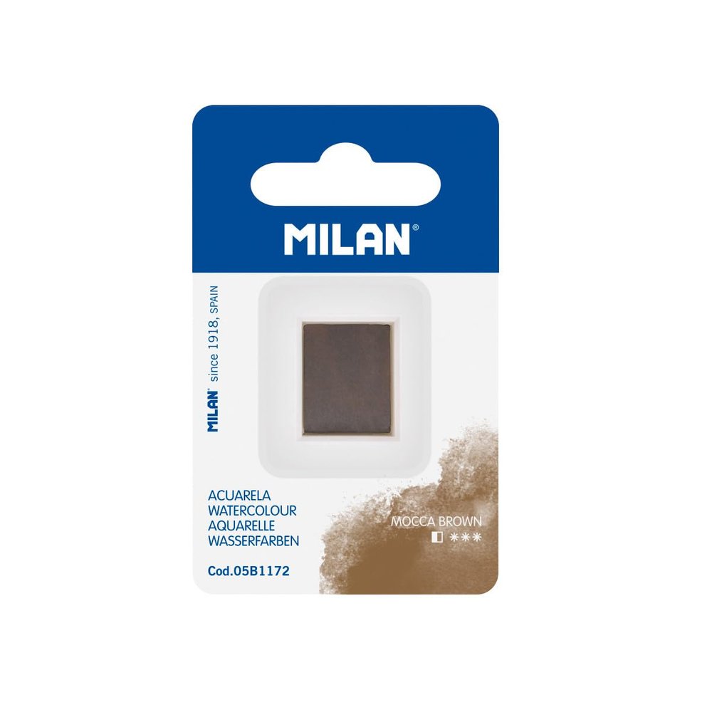 MILAN Watercolor refill in medium godet format, mocha brown