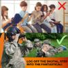 Kids Toys SWAT Commander Helmet. Army Soldier Military Police Gear 8 PC Set. Flashlight, Megaphone Soft Dart Toy Gun 4X Binoculars Patch & Cover. Dress Up for Boys & Girls Indoor & Outdoor game. Black view 4