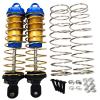 NHX RC Adjustable 143mm Aluminum Shocks (2) for 1/8 Arrma Traxxas Hobao -Blue view 1