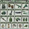 20 Piece Army Costume for Kids, Soldier Military Dress up for Boys 3-10, Kids Army Gear Role Play, Halloween Costume Camouflage Set with Vest, Camo Gloves, Helmet, Halloween Christmas Gift for Kids view 3