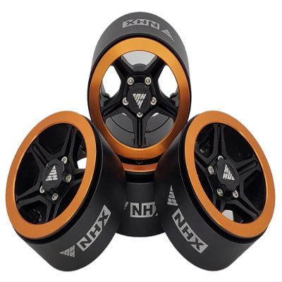NHX RC 2.2'' Aluminum Beadlock Crawler Wheels Rims (4)- Black/Bronze