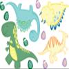 Dinosaur Wall Dcor for Kids Bedrooms  Cute Dinosaurs & Dinosaur Eggs Wall Decals  Made in USA  (Dinosaur, Large) view 1