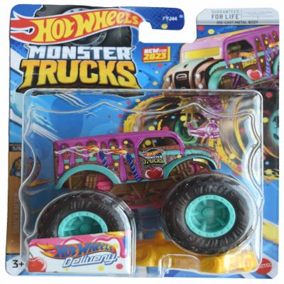 Hot Wheels Monster Trucks Delivery, Snack Pack 5/6 2023 Connect and Crash Car