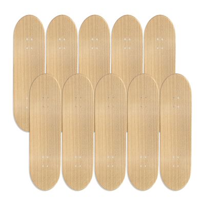 10PK Maker Series Maple Wooden Fingerboard Deck, Unbranded - 32mm x 97mm - Teak Tuning Fingerboards