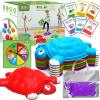 ABERLLS Stepping Stones for Kids 3 4 5 6 7 Year Old, Toddlers Turtle Balance Climbing Toys, Outdoor Indoor Sensory Play, Obstacle Course Coordination Game view 1