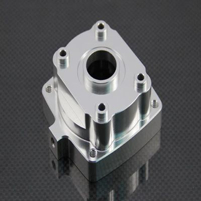 GTBRacing CNC Aluminum Engine Clutch Housing Case for 1/5 RC Car HPI km rovan Baja 5b ss 5t 5sc (Silver)