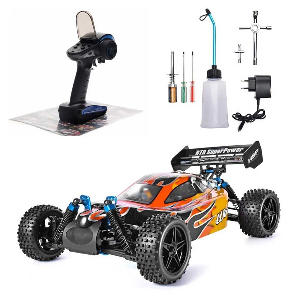 QIYHBVR 1:10 Fast RC Cars for Adults,Hobby Remote Control Car, 4X4 Monster Truck Racing Buggy,Oil-Powered RC Crawler Truck with Solid Anodized Aluminium Chassis