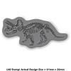 Azeeda 'Triceratops Skeleton' Unmounted Rubber Stamp - for Crafting, Scrapbooking and Card Making - Size A8 (RS00048690) view 2