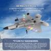 QIYHBVR Rc 4 Channel Remote Control Fighter Jet Rc Plane Ready to Fly with 3D&6G Fixed Wing Glider Stunt Plane for Adults, One Key Stunts Rc Airplane, High Speed Rc Airplane view 4