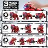 Lterfear Robot Dog for Kids, Remote Control Robot Rechargeable Programing Stunt Robo Dog with Sing, Dance, Touch Function, Robotic Dog Toy for Boys Ages 5 6 7 8 9 10+ Birthday Gifts, Red view 3