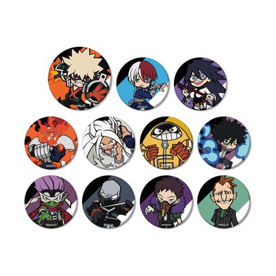 TV Anime My Hero Academia Trading Deformed Mat Can Badge Ver.B Box of 11