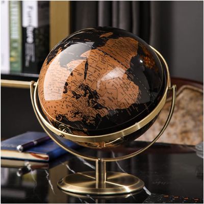 POCHY Beautiful Globe 720 Rotating Globe with Alloy Bracket Globes Hd Color Printing World Globe Desktop Geographic Globes Decoration Fine and Clear