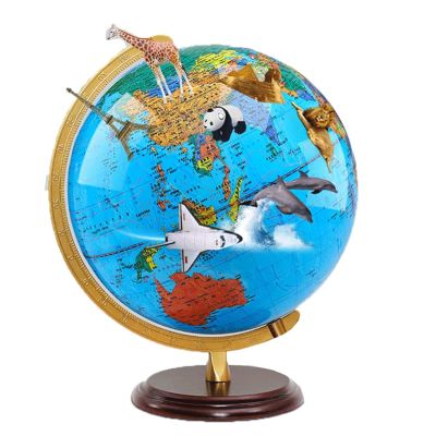 POCHY Beautiful Globe Hd Ar Globe 3D Stereoscopic 12.5 Inch Globes Easy to Read Geographic Globes Home Boys and Girls Globe Unique Gifts Fine and Clear