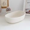 KAKAA Pack of 3 White boat shaped Storage Basket,Environmentally Friendly Washable Woven Baskets for Storage Cotton Rope Basket Versatile for Bathroom Storage Baskets Bedroom, Baby Room,Living Room view 3