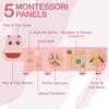 Monlurd Hippo Montessori Busy Board, Sensory Board, Educational Toys, Sensory Wall Panel, Wall Toys, Daycare Furniture, Playroom Furniture, Learning Toys, Boys and Girls 6 M+ view 4