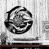 Silent Quartz Wall Clock Sea Animal Dohin Clock Nursery Wall Vinyl Record Art Clock Modern Design Wall Clock 12 Inch (30cm) Arabic Numerals view 2