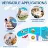 Monlurd Shark Montessori Busy Board, Sensory Board, Educational Toys, Sensory Wall Panel, Wall Toys, Daycare Furniture, Playroom Furniture, Learning Toys, Boys and Girls 6 M+ view 3