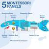 Monlurd Shark Montessori Busy Board, Sensory Board, Educational Toys, Sensory Wall Panel, Wall Toys, Daycare Furniture, Playroom Furniture, Learning Toys, Boys and Girls 6 M+ view 4