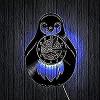 Round Wall Clock Sound Baby Penguin Handmade Clocks Bedroom Clock Home Wall Clock Decorative Gift view 1