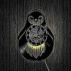 Round Wall Clock Sound Baby Penguin Handmade Clocks Bedroom Clock Home Wall Clock Decorative Gift view 2