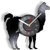 Round Wall Clock Llama Animal Decor Vinyl Alpaca Nursery Laser Cut Silhouette Wall Art Vinyl Album Re-purposed Record Clock Decorative Gift view 1