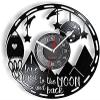 Wall Clock Nursery Quote Sign Valentines Day Vinyl Clock Couple Anniversary Lovers view 1