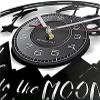 Wall Clock Nursery Quote Sign Valentines Day Vinyl Clock Couple Anniversary Lovers view 2