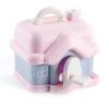 Children's Cartoon Small House Design Saving Money Piggy Bank, Cute Large Capacity Coin Bank for Girls (with Stickers) (Color : Pink, Size : 20 * 19 * 17cm) view 1