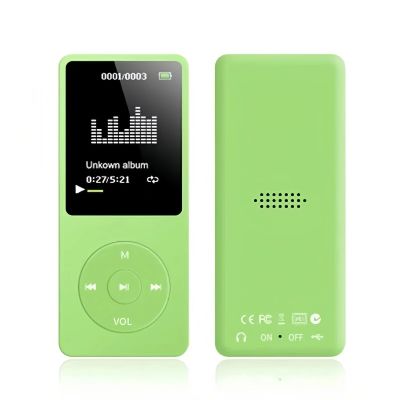 Mp3 Mp4 Player for Kids, MP3 Player with 1.8in HD Screen, FM Radio, Earphone, Portable HiFi Audio Player with Voice Recorder Video Photo Viewer E Book Games (Green)