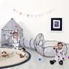 LimitlessFunN 4pc Space Rocket Ship Kids Pop Up Play Tent, Crawl Tunnel, Ball Pit | Includes Star Lights & Carrying Case |, Children Indoor Castle Playhouse for Boys, Toddlers, 47" D x 126" W x 53" H view 1