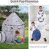 LimitlessFunN 4pc Space Rocket Ship Kids Pop Up Play Tent, Crawl Tunnel, Ball Pit | Includes Star Lights & Carrying Case |, Children Indoor Castle Playhouse for Boys, Toddlers, 47" D x 126" W x 53" H view 4