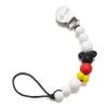 Ali+Oli Silicone Pacifier Clip for Baby (Mouse) 100% Food-Grade BPA Free Newborn Pacifier Holder Infant Binky Clip for Baby Boy or Girl view 1