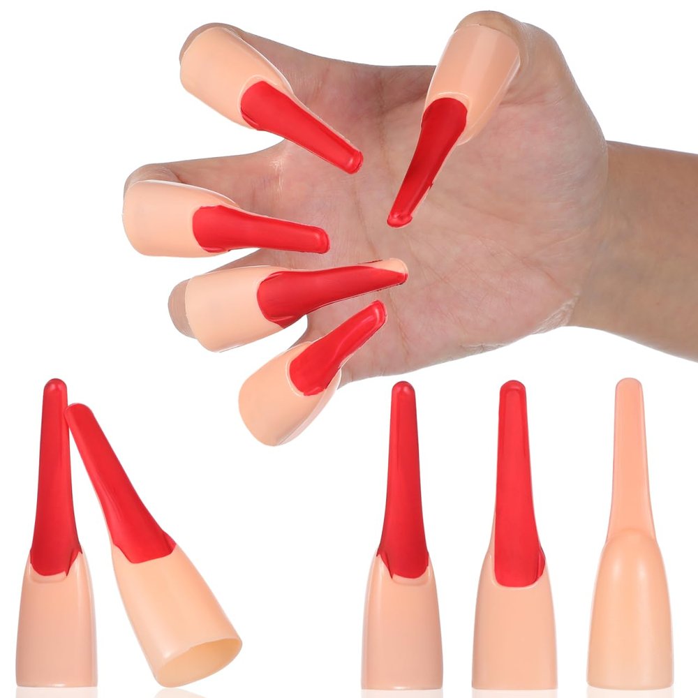 MERRYHAPY Halloween Finger Covers 10 Pcs Artificial Witch Zombie Cosplay Finger Accessories for Party Decorations and Costume Role Play