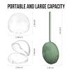 Smlpuame Pacifier Holder Case,BPA Free Portable Pacifier Storage Container,Silicone Baby Pacifier Cover Pouch for Diaper Bag Stroller,Travel Outdoor Activities,Easy to Clean(Blue) view 2