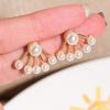 Fashion Earrings for Women 1 Pair Ear Studs Temperament Fan-Shaped Elegant Minimalist Geometric Decorative Birthday Gifts Women Faux Pearl Stud Fashion Earrings for Women (Picture view 4