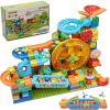 Marble Run Building Blocks for Kid: 3 4 5 6 8 Year Old Montessori Education Preschool STEM Toy - Age 4-8 Kids Creative Puzzle Marbles Track - Christmas Birthday Gifts for Boys Girls view 1