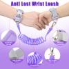 Toddler Leash-Baby Walking Safty Harness and Child Anti Lost Wrist Link for Girls/Boys Travel (Purple) view 4
